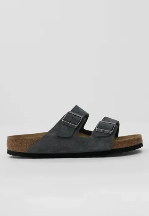 Birkenstock Arizona Leve Charcoal Tofflor Svart