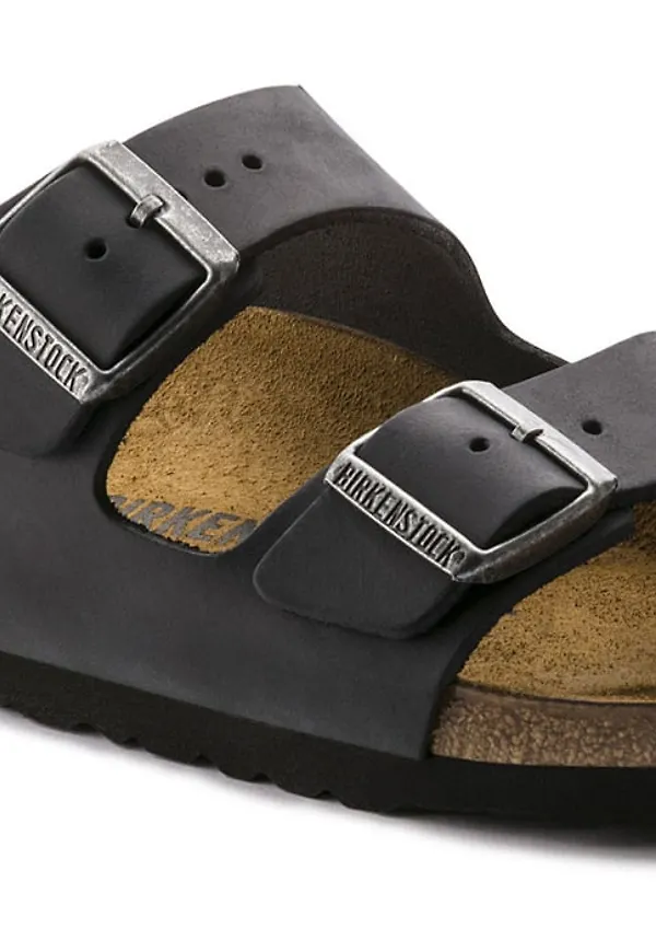 Birkenstock Arizona Oiled Leather Narrow Black
