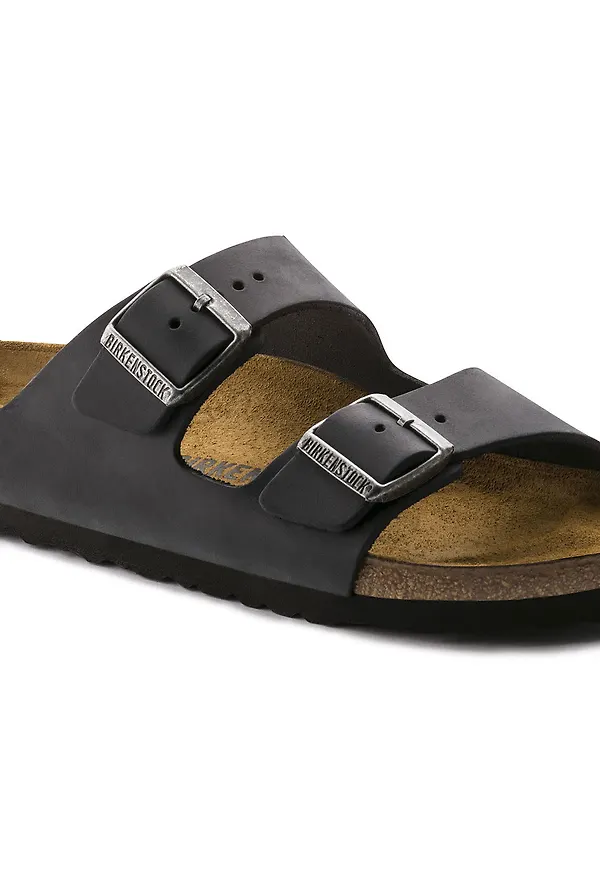 Birkenstock Arizona Oiled Leather Regular Black