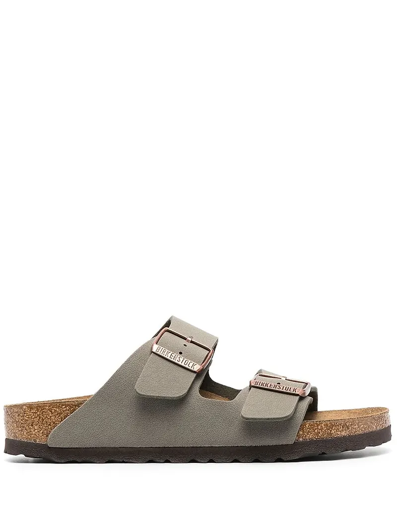 Birkenstock Arizona sandaler med dubbel rem - Grön
