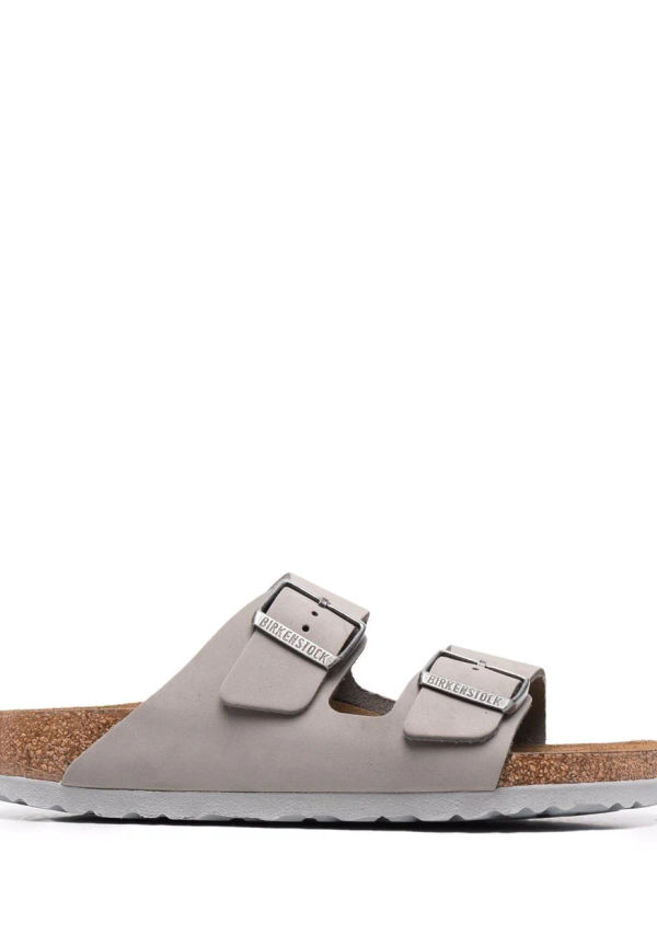 Birkenstock Arizona sandaler med dubbla spännen - Grå