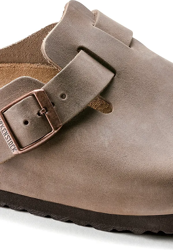 Birkenstock Boston Oiled Leather Narrow Tabacco Brown