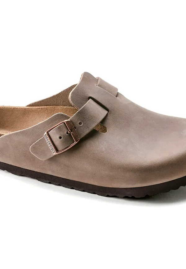 Birkenstock Boston Oiled Leather Regular Tabacco Brown