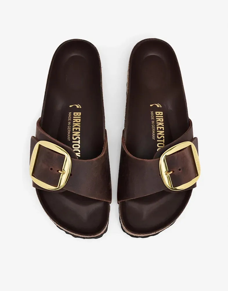 Birkenstock - Brun - Madrid Big Buckle Leoi Habana