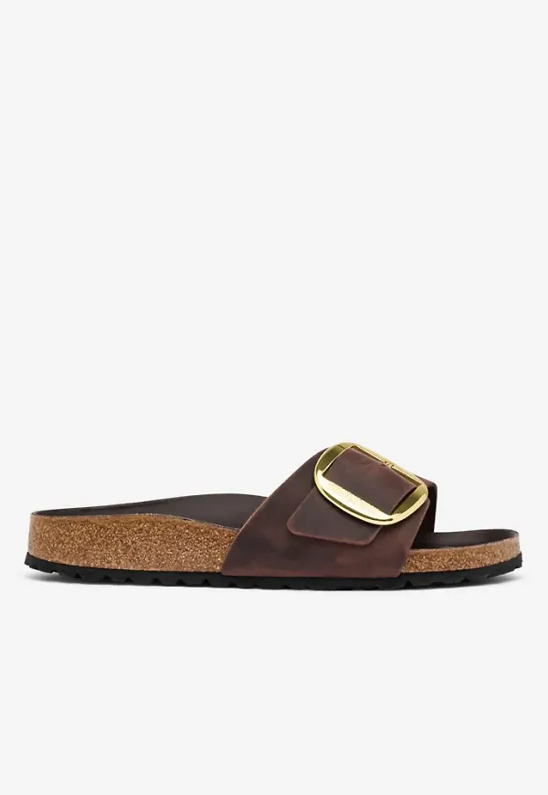 Birkenstock - Brun - Madrid Big Buckle Leoi Habana