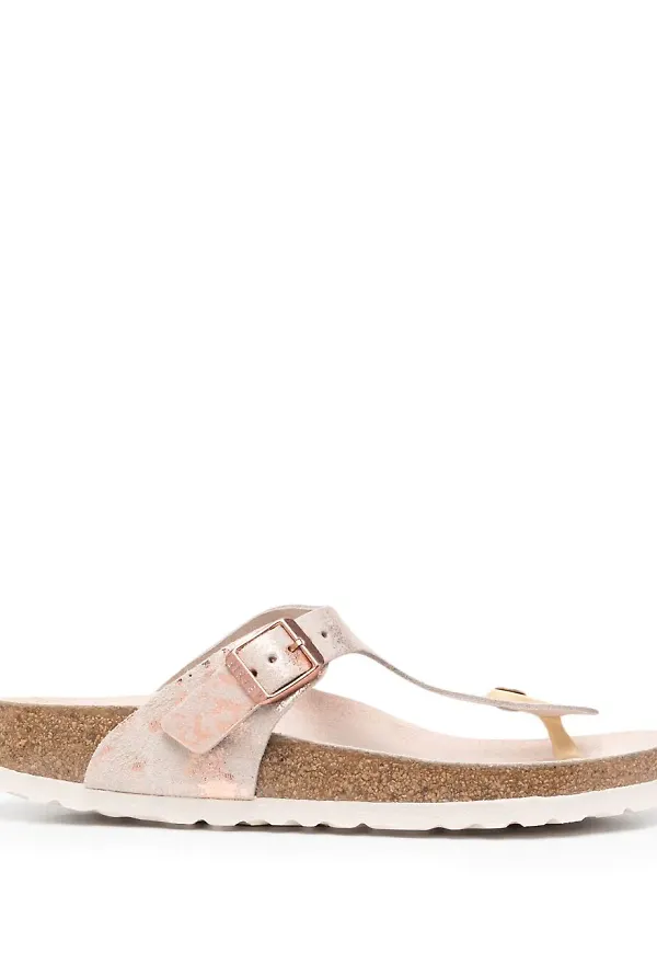 Birkenstock flip-flops med marmortryck - Rosa