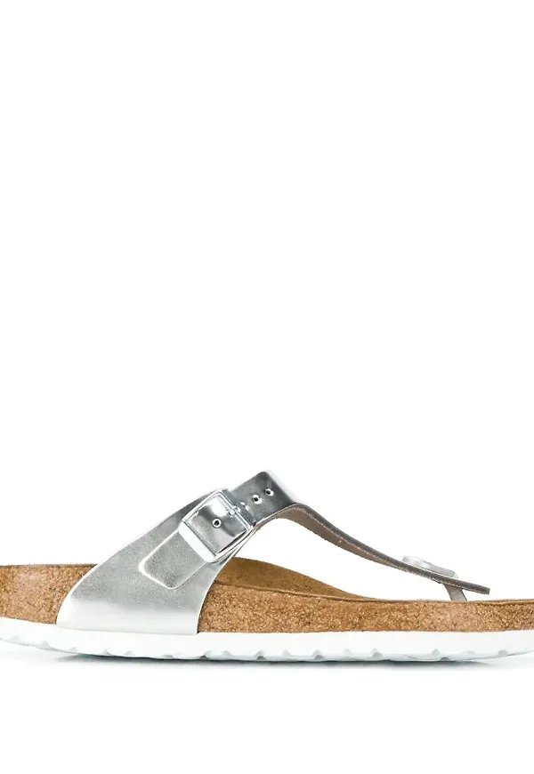 Birkenstock flipflops med tårem - Silverfärgad