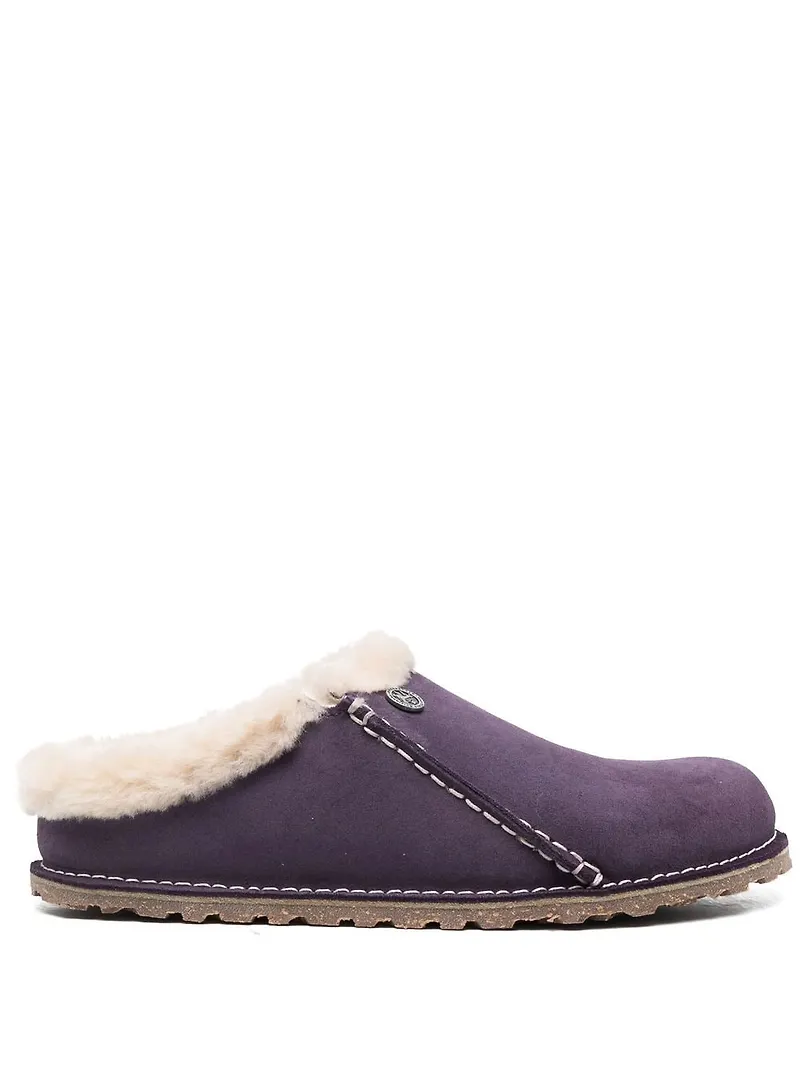 Birkenstock fårskinnsfodrade slip-ons - Lila