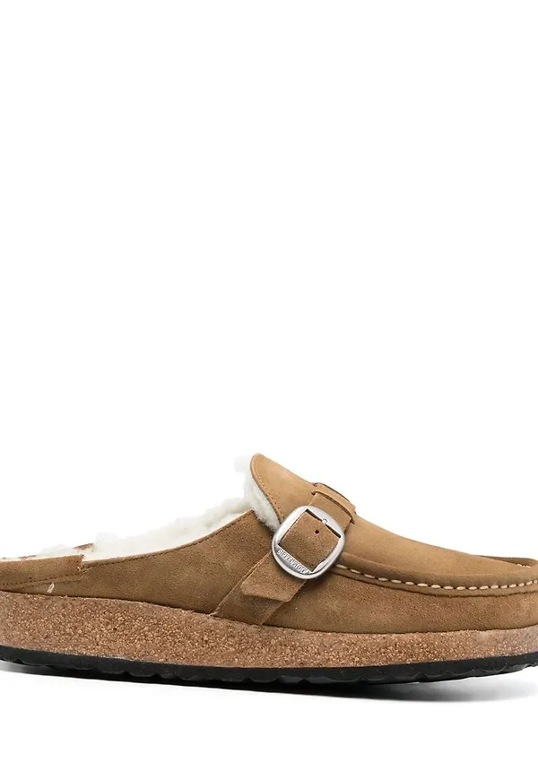 Birkenstock fårskinnsfodrade slip-ons - Neutral