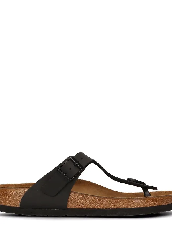 Birkenstock Gizeh Birko-Flor sandaler - Svart