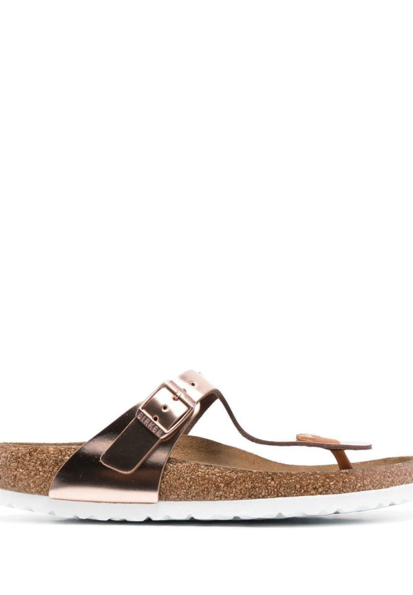 Birkenstock Gizeh remsandaler med en tå - Metallic