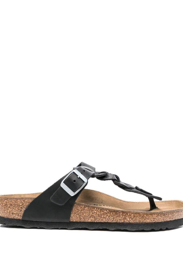 Birkenstock Gizeh sandaler med flätad rem - Svart