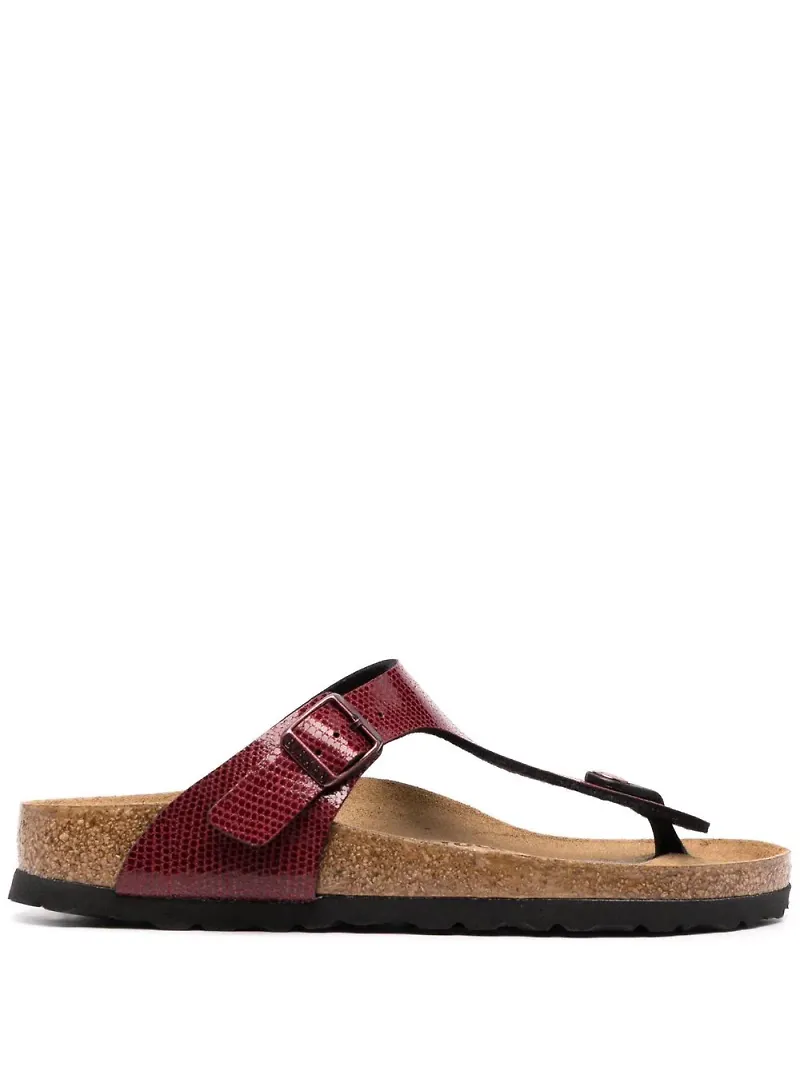 Birkenstock Gizeh sandaler med tårem - Röd