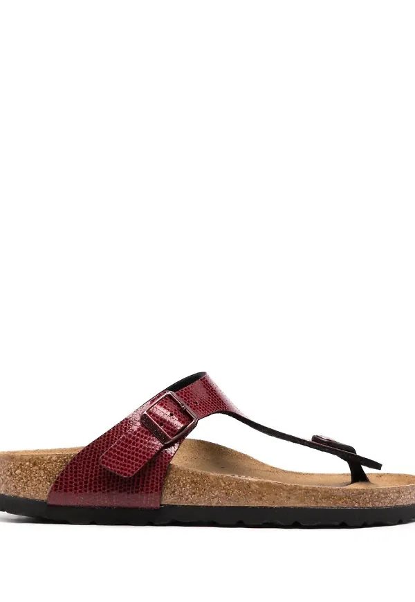 Birkenstock Gizeh sandaler med tårem - Röd