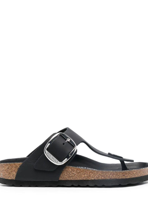 Birkenstock Gizeh tofflor med spänne - Svart