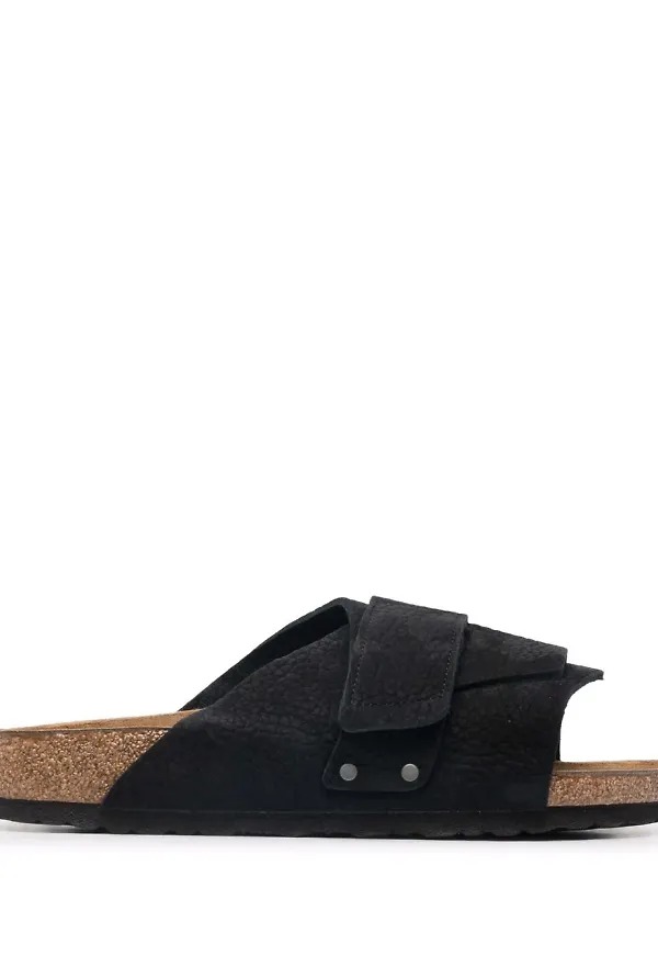 Birkenstock Kyoto lädersandaler - Svart