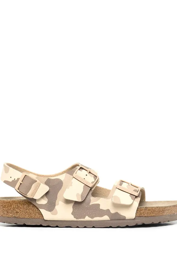Birkenstock Milano kamouflagemönstrade sandaler - Flerfärgad