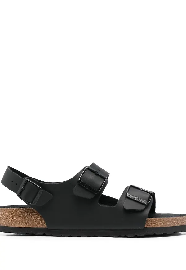 Birkenstock Milano leather sandals - Svart