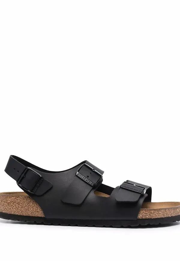 Birkenstock Milano sandaler med dubbla remmar - Svart