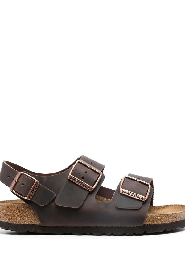 Birkenstock Milano sandaler med spänne - Brun