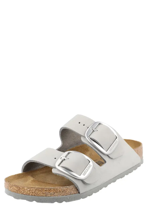 BIRKENSTOCK Pantolette 'Arizona' ljusgrå