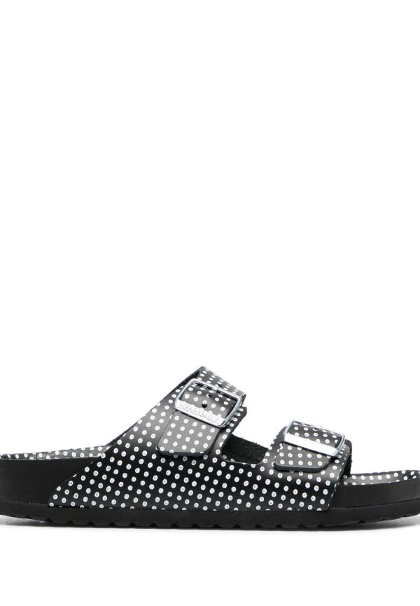 Birkenstock prickiga sandaler med två remmar - Svart