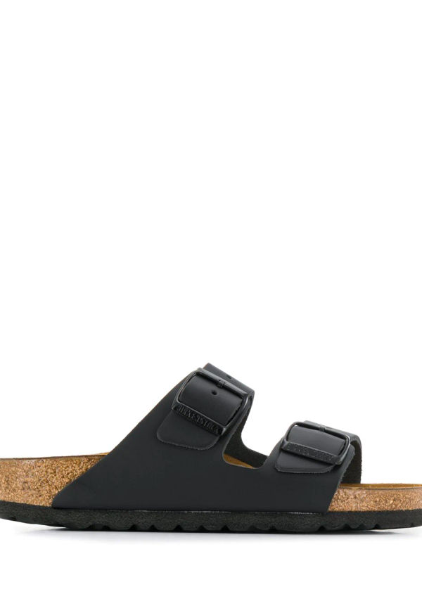 Birkenstock remsandaler med spänne - Svart