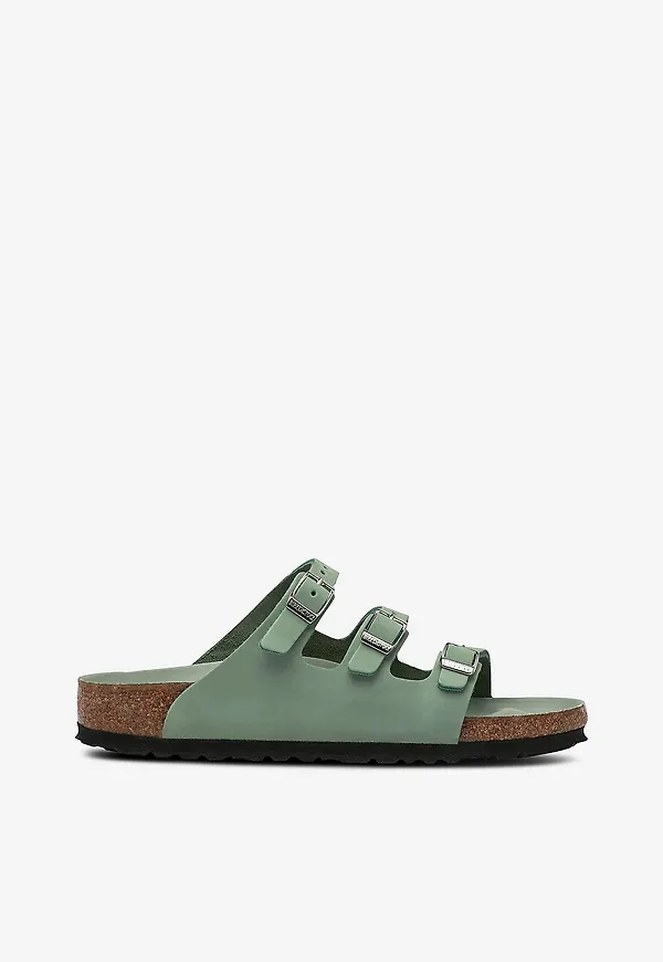 Birkenstock - Sandaler Florida Lenb Hex - Grön