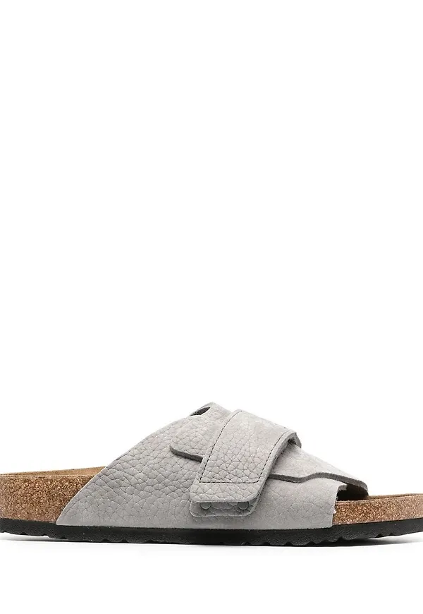 Birkenstock sandaler med kardborreband - Grå