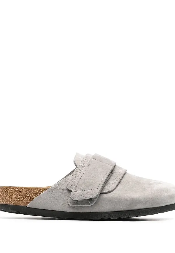 Birkenstock sandaler med kardborreband - Grå