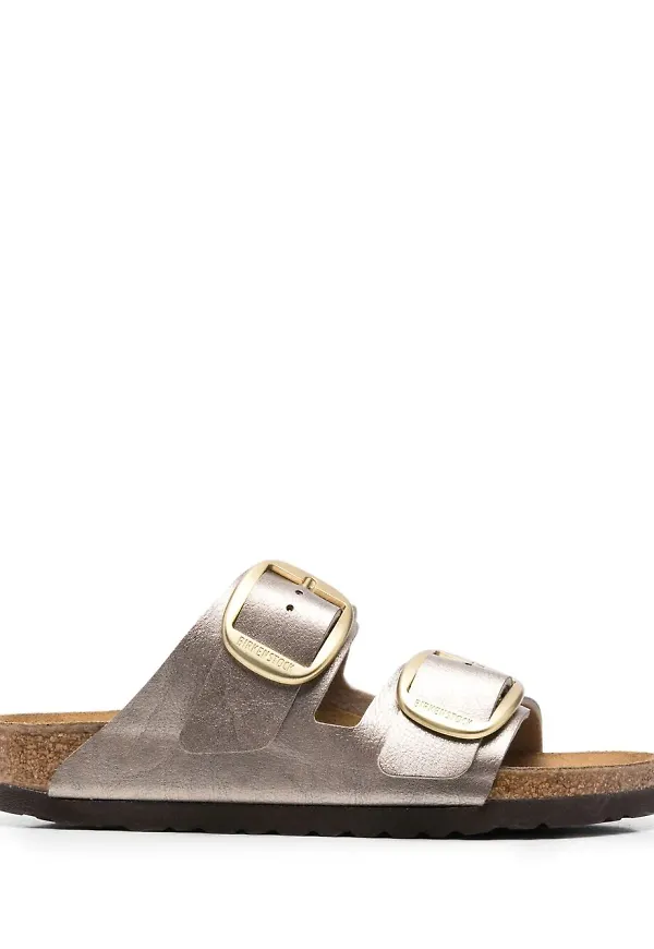 Birkenstock sandaler med metallic-effekt - Neutral
