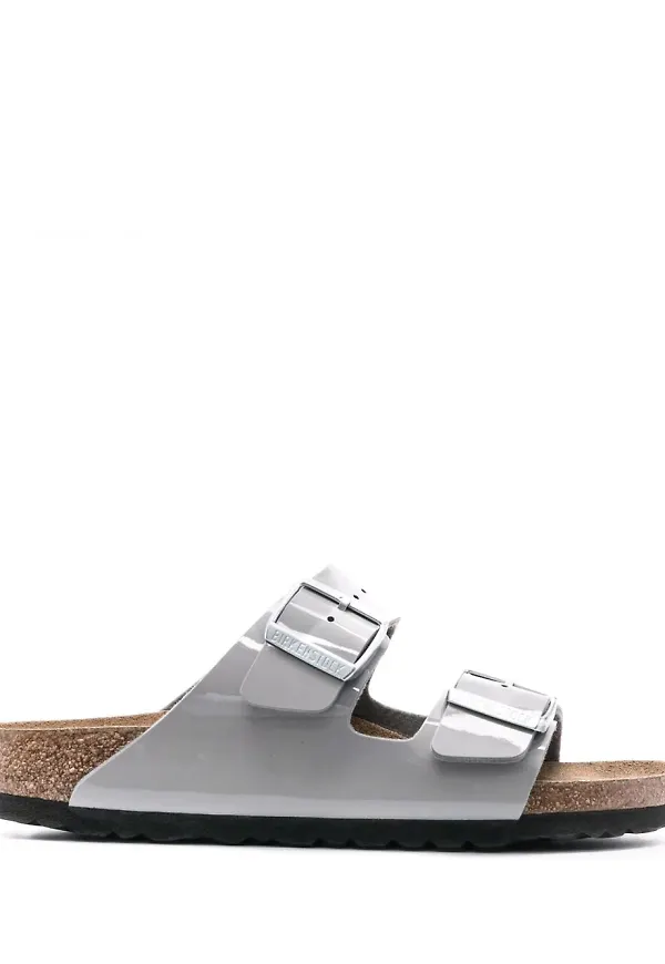 Birkenstock sandaler med sidospänne - Grå