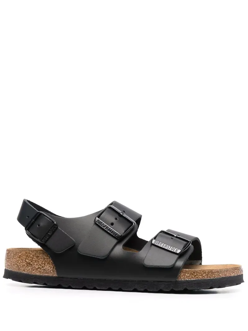 Birkenstock sandaler med sidospänne - Svart