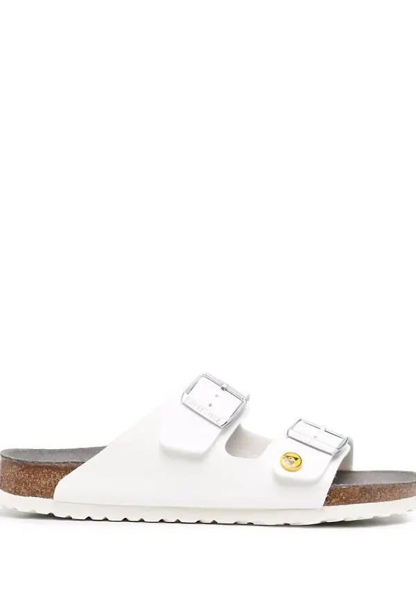 Birkenstock sandaler med spännen - Vit
