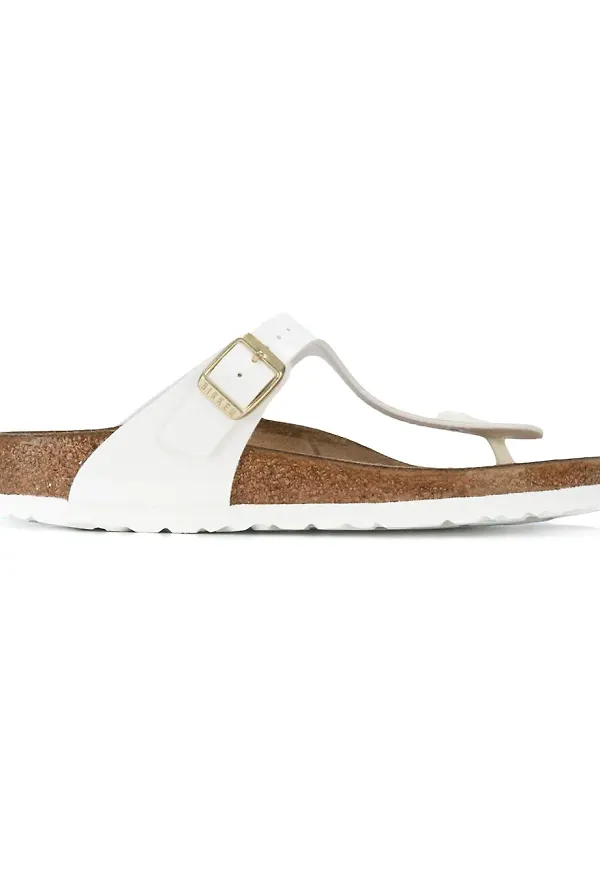 Birkenstock sandaler med t-rem - Vit