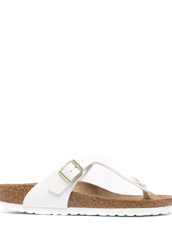 Birkenstock sandaler med T-rem - Vit