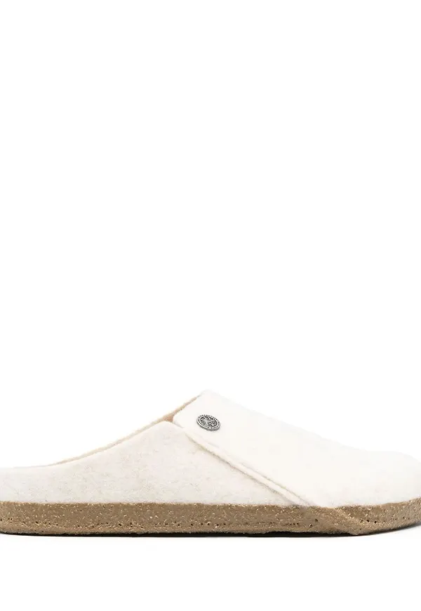 Birkenstock slip-ons med räfflad sula - Vit