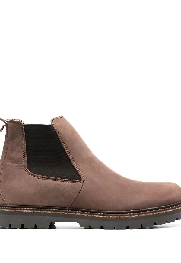 Birkenstock Stalon Chelsea-boots i läder - Brun