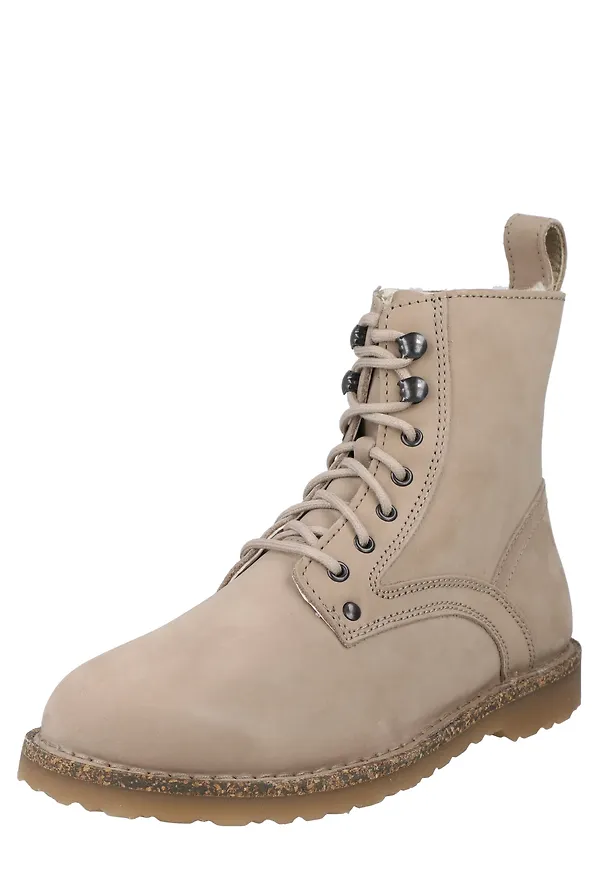 BIRKENSTOCK Stövlett med snörning 'Bryson' mörkbeige