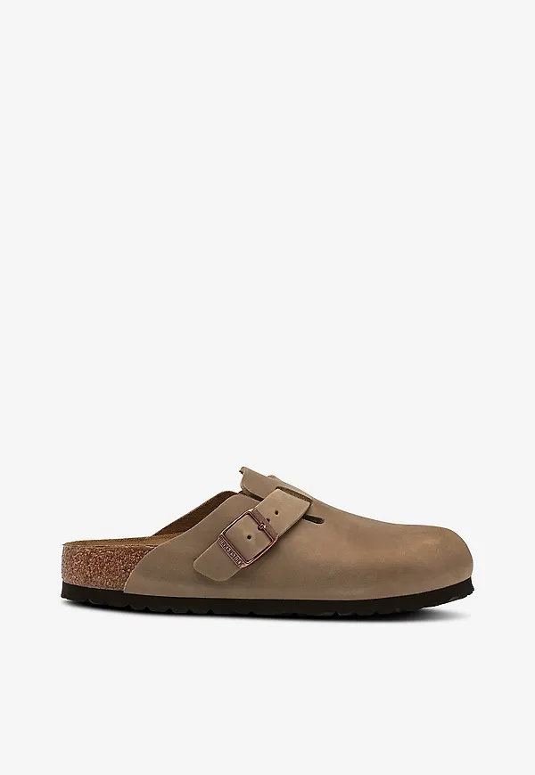 Birkenstock - Tofflor Boston Leoi - Brun