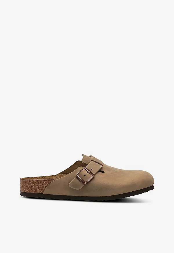 Birkenstock - Tofflor Boston Leoi - Brun