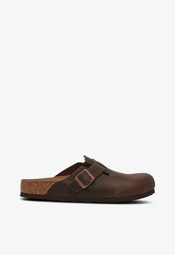 Birkenstock - Tofflor Boston Leoi Habana - Brun