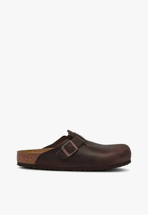 Birkenstock - Tofflor Boston Leoi Habana - Brun