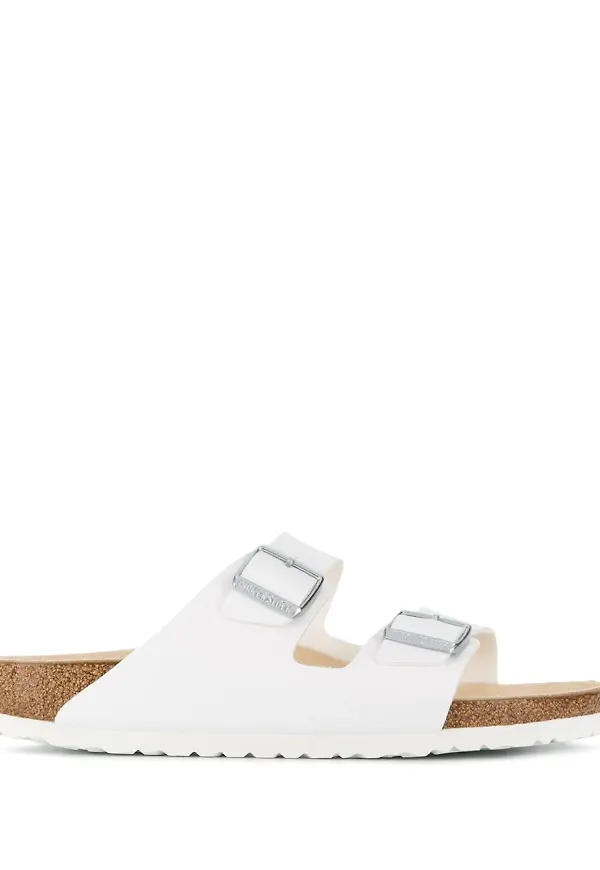 Birkenstock tofflor med spänne - Vit