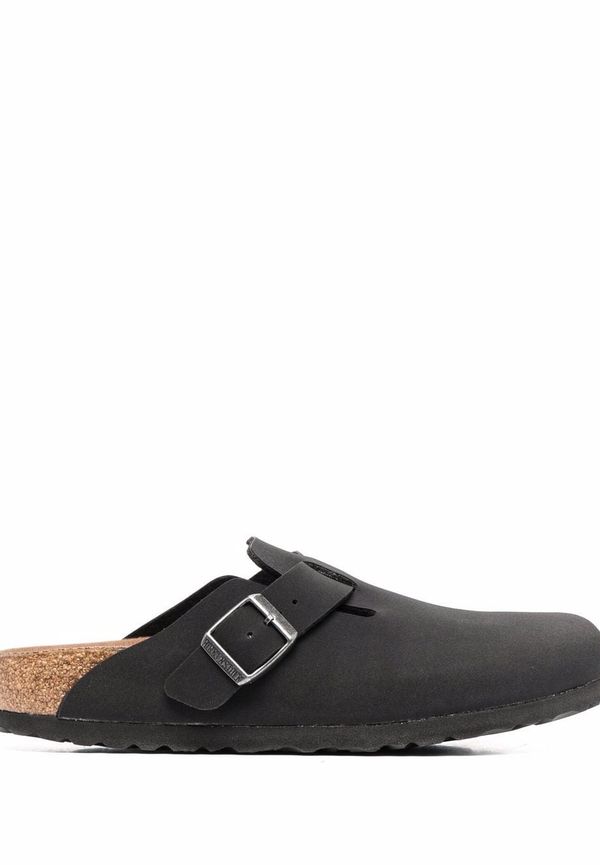 Birkenstock tofflor med spänne i sidan - Svart