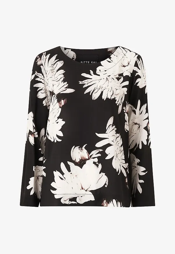 Bitte Kai Rand - Blus Mix Blouse - Svart