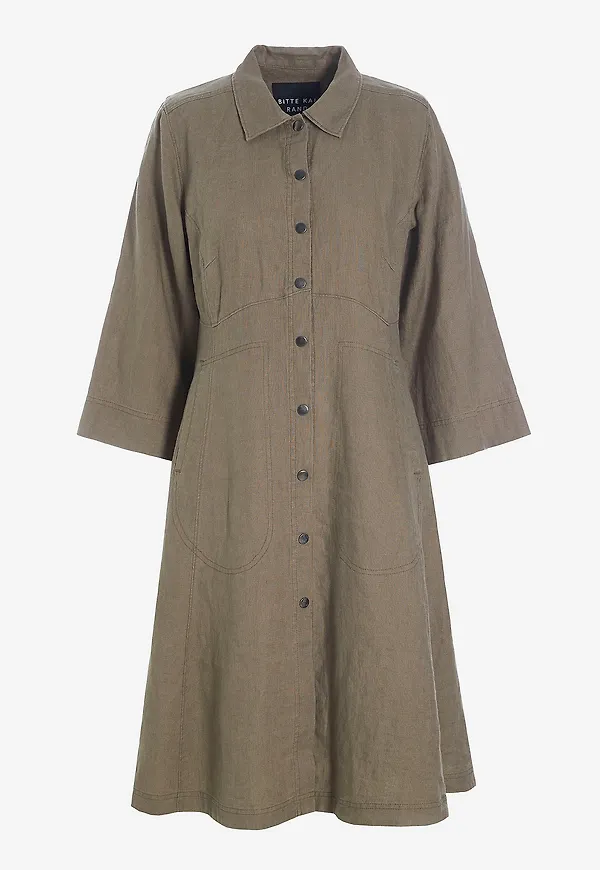 Bitte Kai Rand - Klänning Lazy Linen - Brun