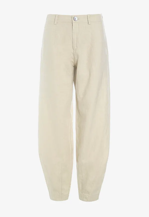 Bitte Kai Rand - Linnebyxor Lazy - Beige