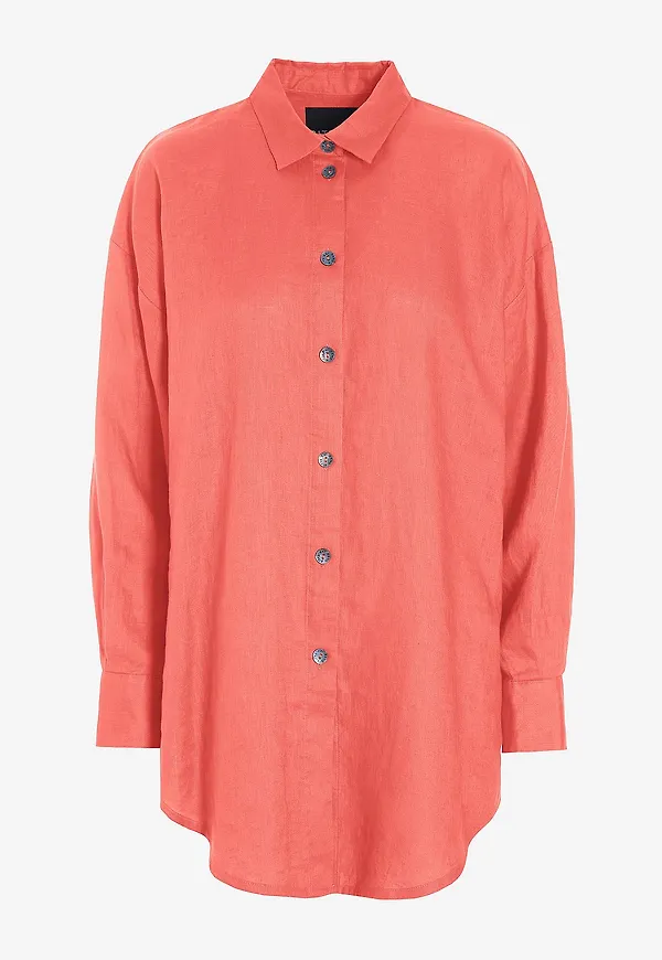 Bitte Kai Rand - Linneskjorta Airy - Rosa