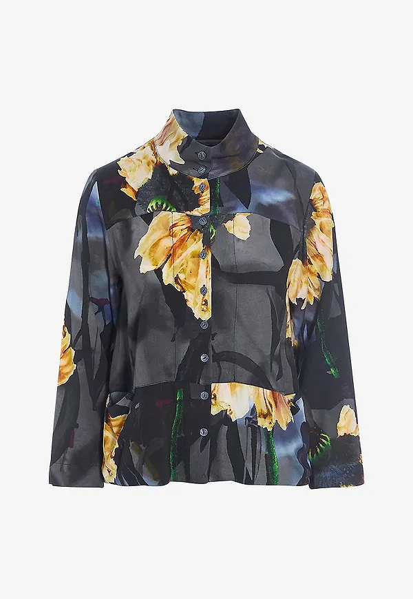 Bitte Kai Rand - Blus Fsc Shirt - Grå